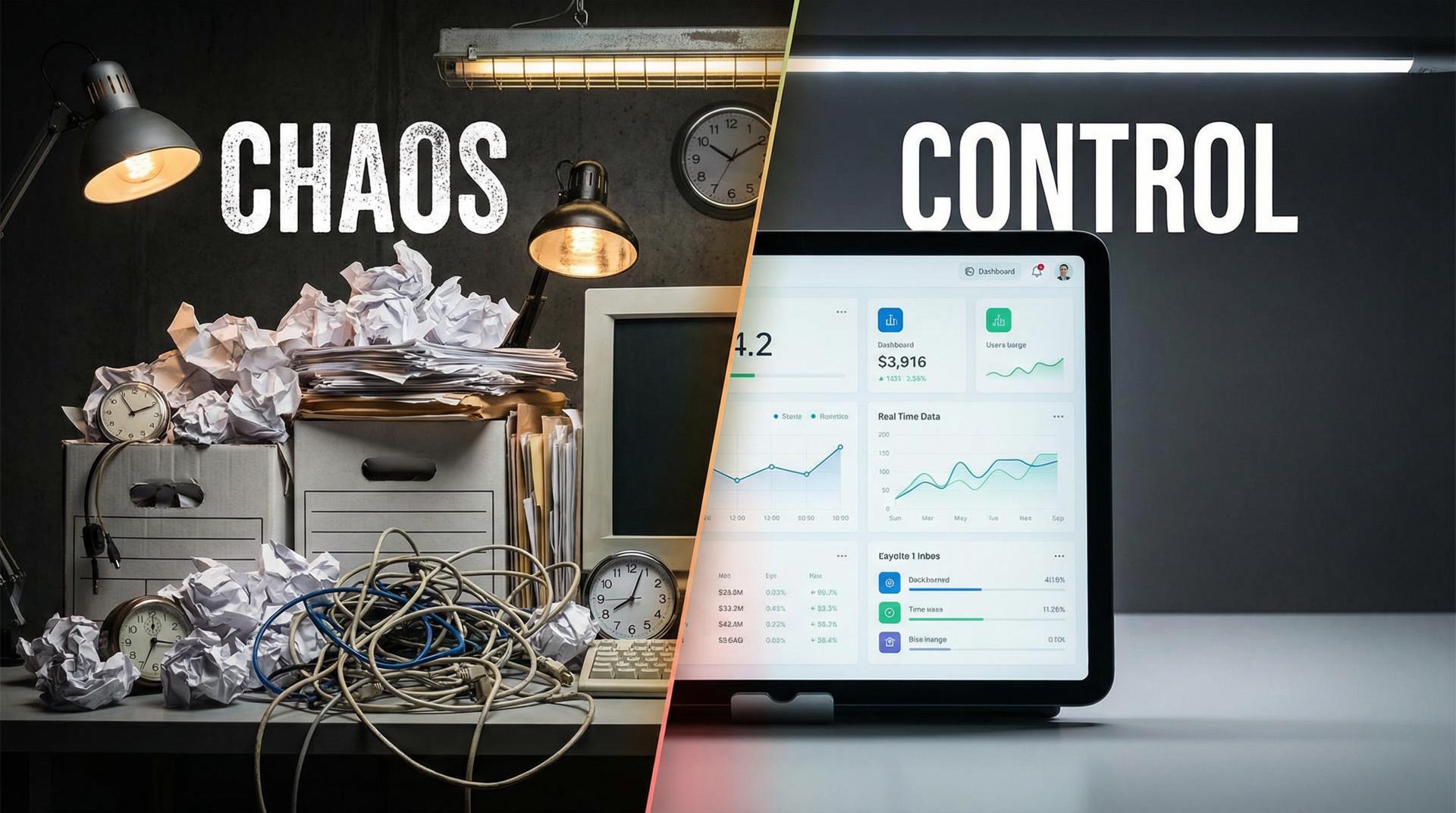 Engineering business transformation from chaos to control - dashboard showing improved metrics